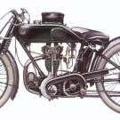 AJS Big Port 350cc TT Maschine von 1923