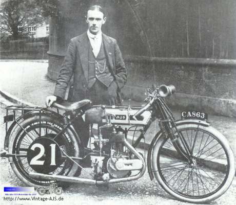 Billy Jones mit der Junior TT Maschine 1914