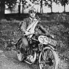 AJS Modell G10 - OHV - 500cc mit Erich Kunze aus Oberlungwitz Sieger der 500ccm-Klasse Sachsenring 1926 mit Zulassung der Kreishauptmannschaft Chemnitz