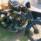 AJS twin von 1924 gesehen 1997 auf der Mooragh Park TT