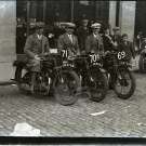 Das AJS Werksteam bei International 6-days in Schottland 1928 © www.stilltimecollection.co.uk